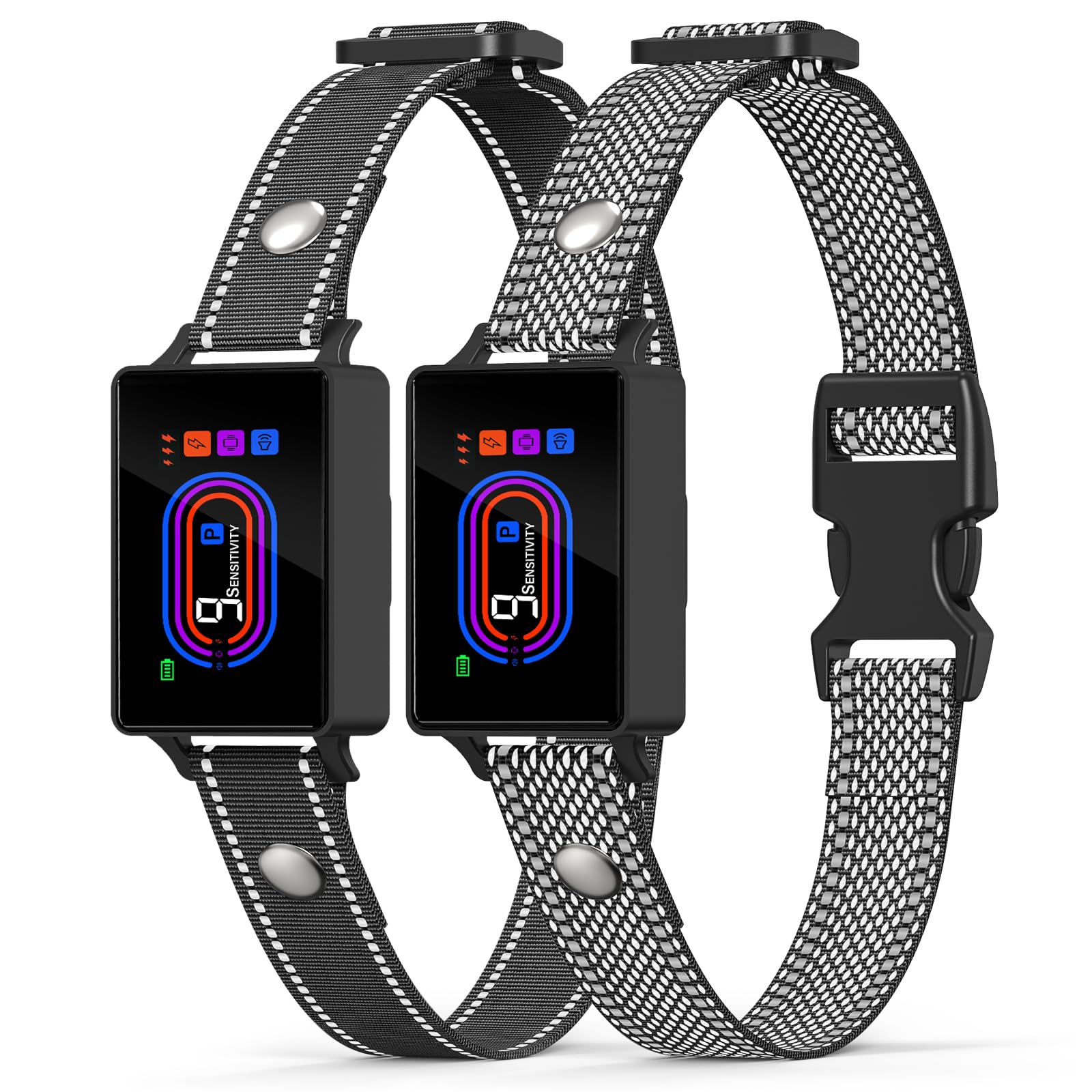 Yipilu two-pack bark collar with 7-mode control for customizable training.