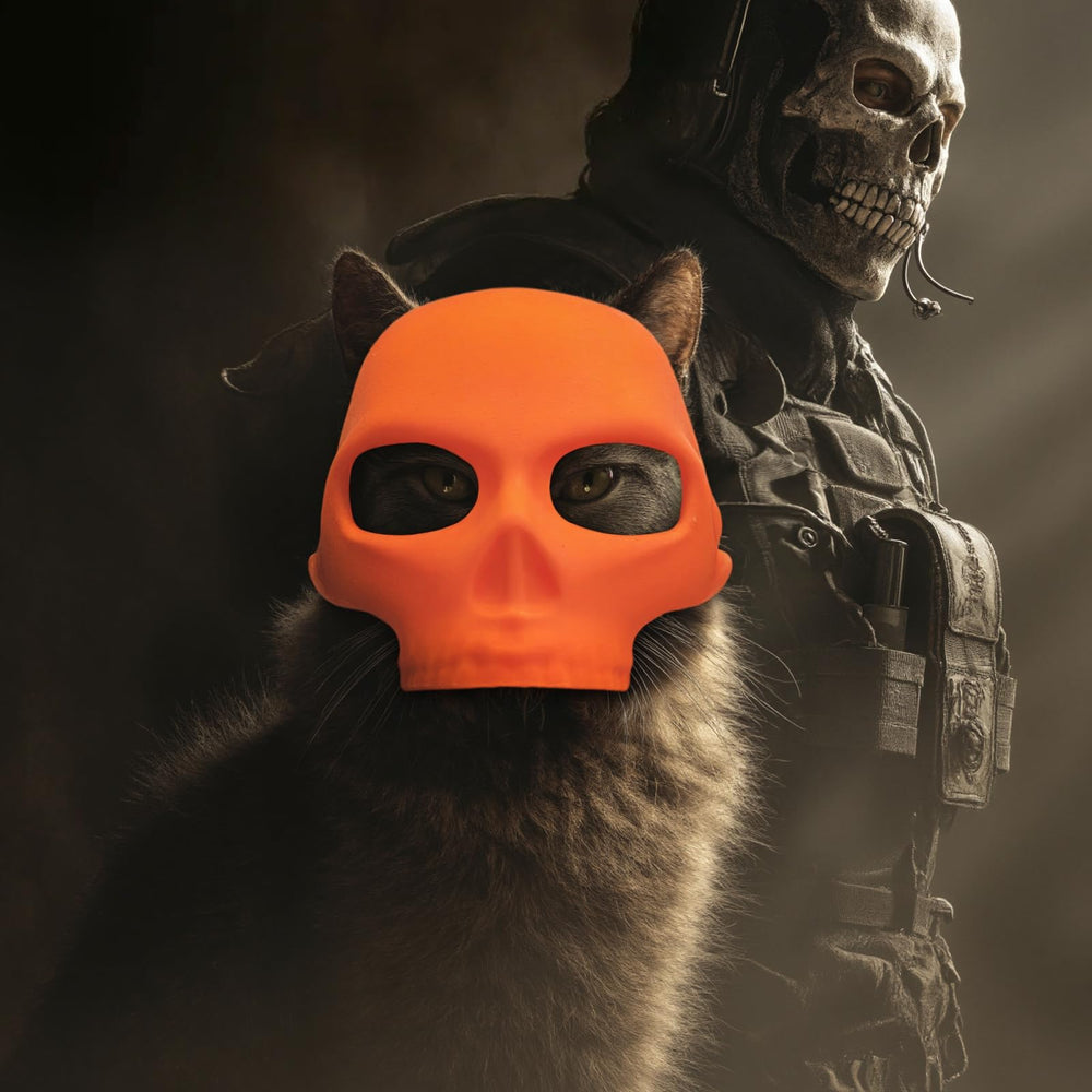 Sesión de Halloween con la máscara Yipintang para gato