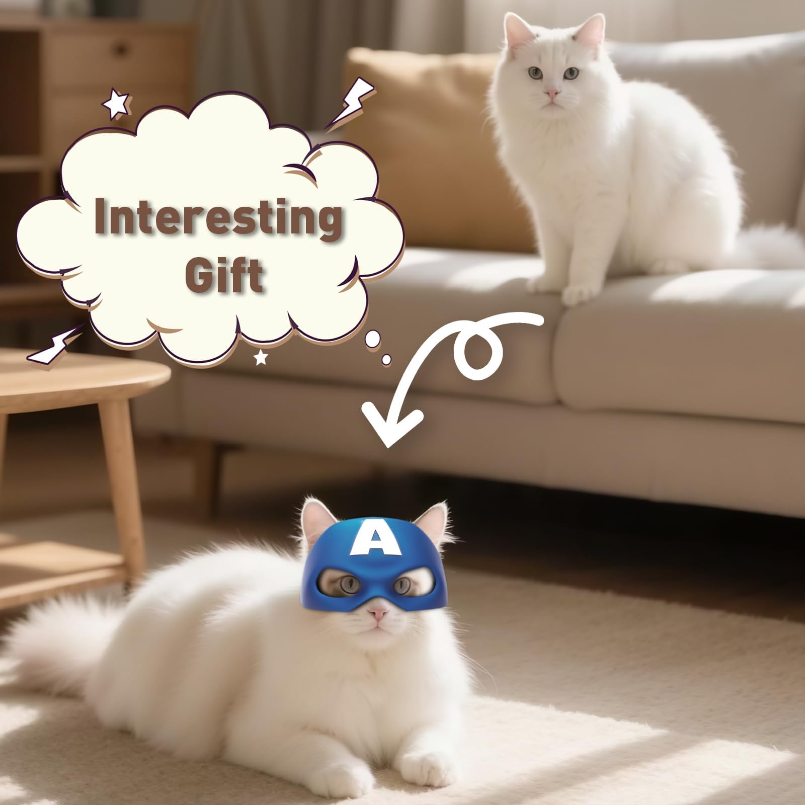 Yipintang máscara gato uso interior y exterior en fiestas.