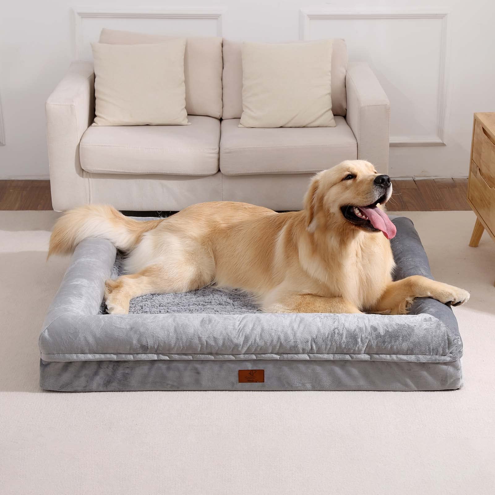 Base antideslizante de la cama Yiruka XL para mayor seguridad.