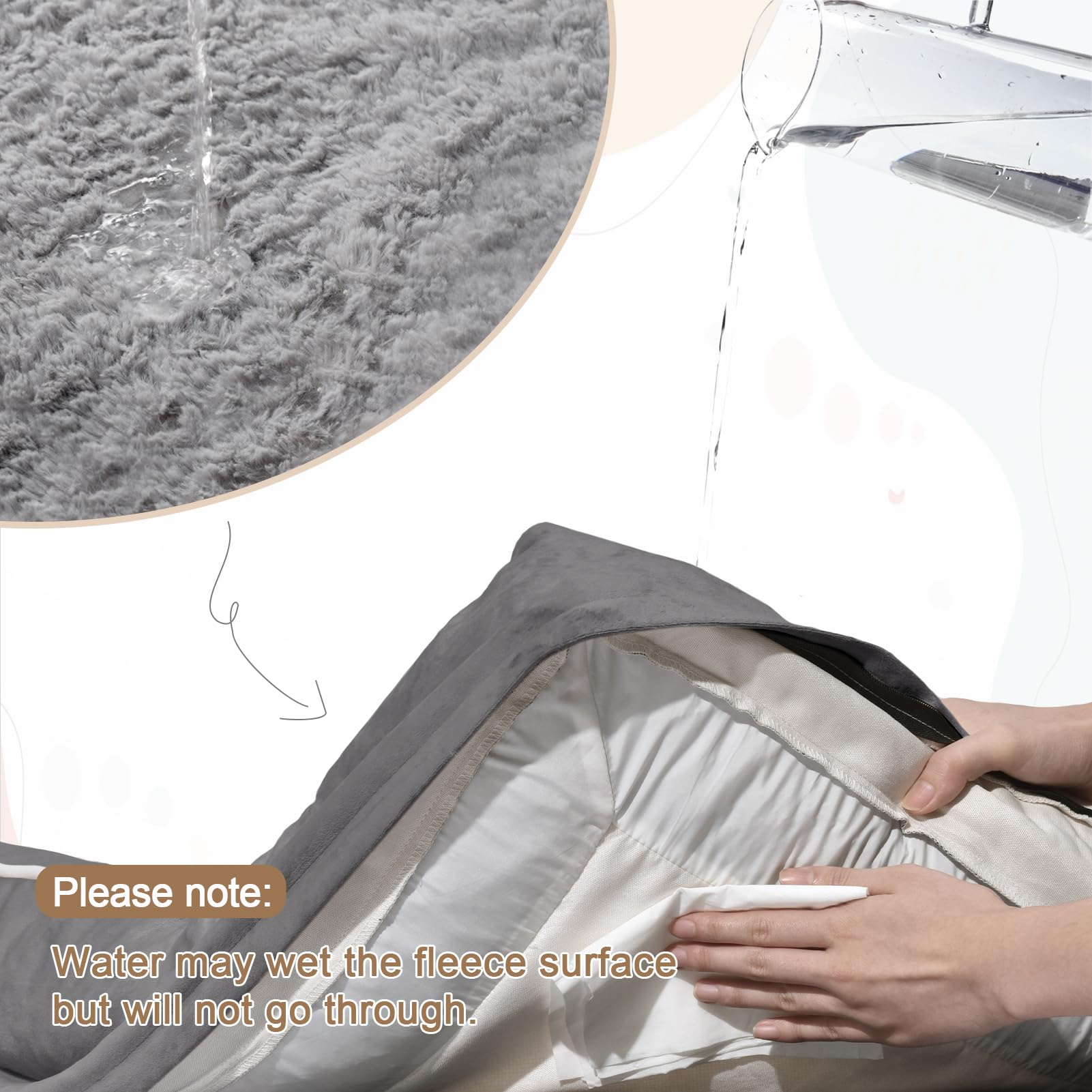 Bolster desmontable de la cama para perros Yiruka XL.