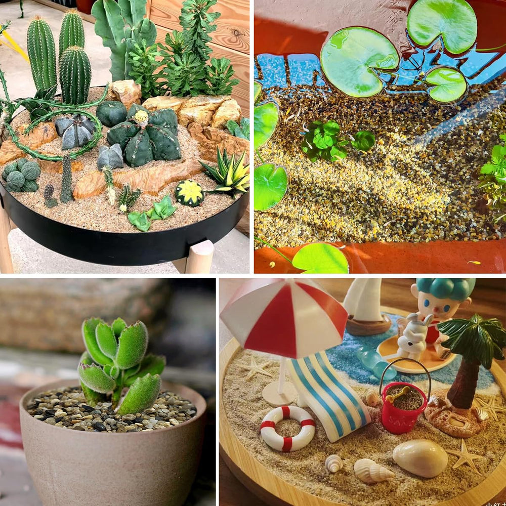 Piedras YISZM para acuario y plantas, uso versátil en decoración.