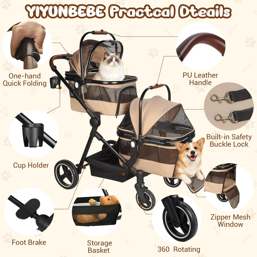 YIYUNBEBE bolsa portadora integrada para transporte cómodo.