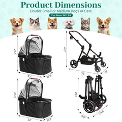 YIYUNBEBE ruedas delanteras 360° para maniobras precisas