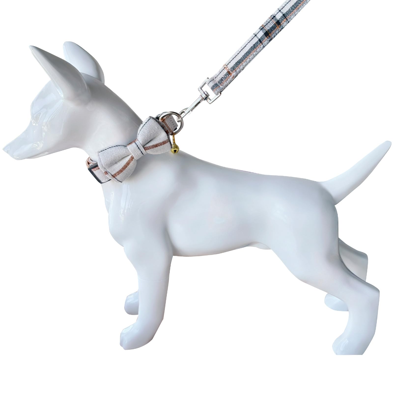 Collar Yizepet con cuadros y lazo: conjunto estiloso para cualquier ocasión.