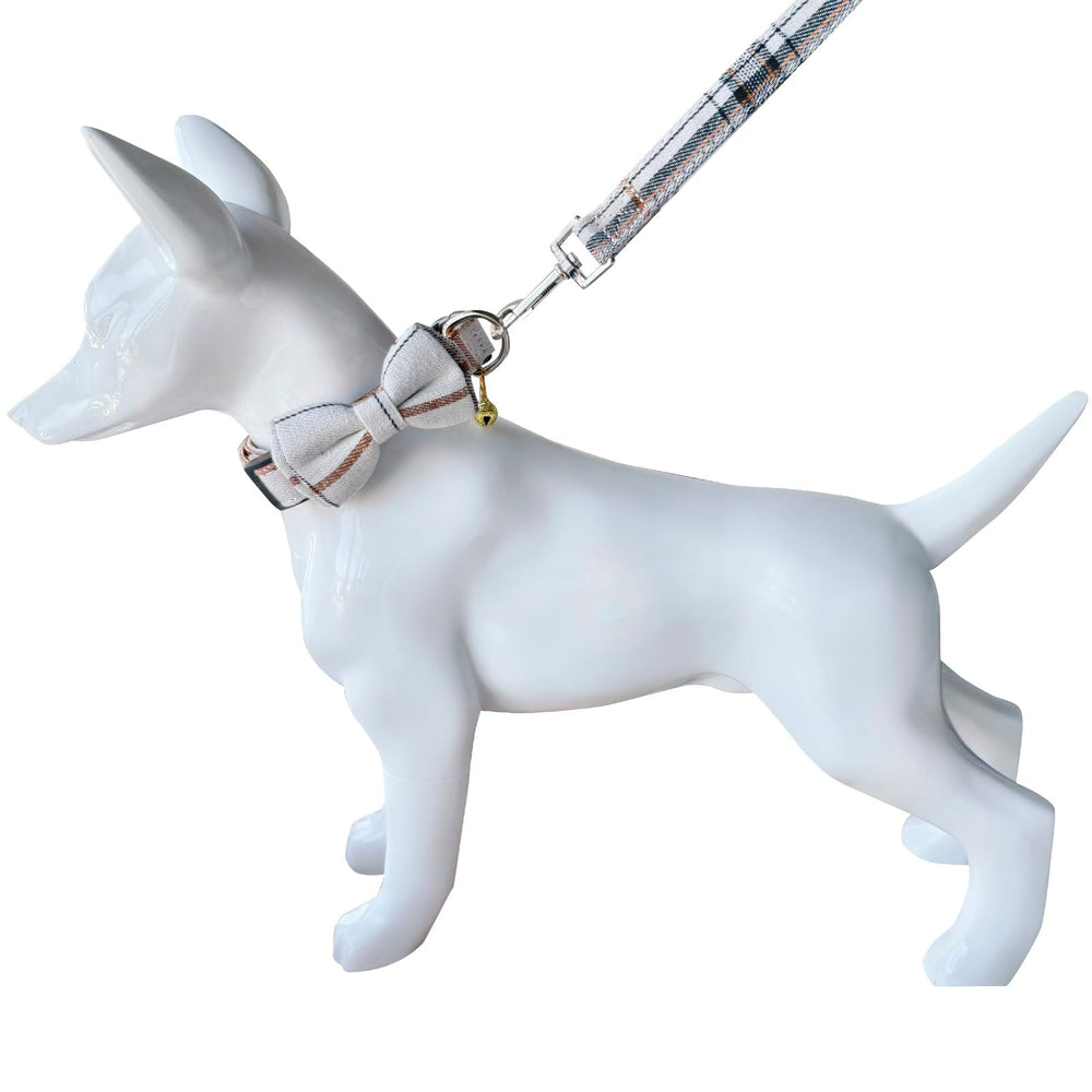 Collar Yizepet con cuadros y lazo: conjunto estiloso para cualquier ocasión.