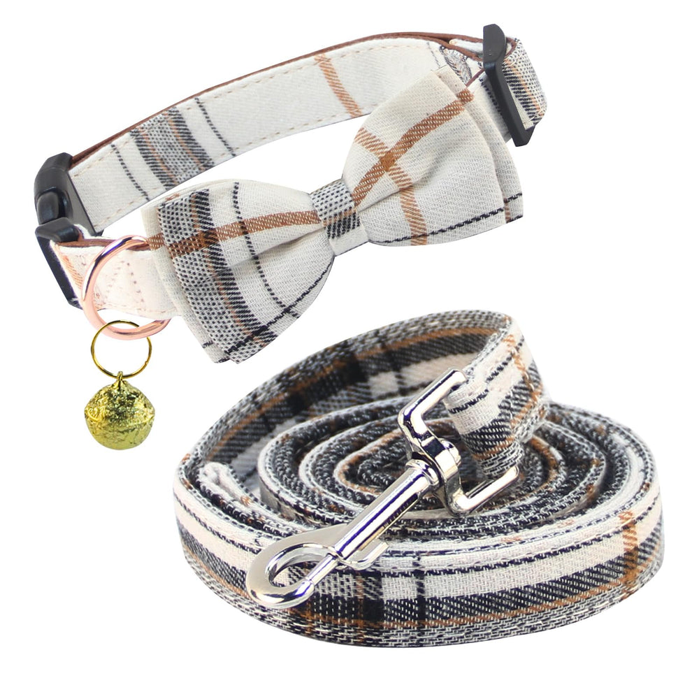 Collar Yizepet con lazo en detalle: acabado suave y resistente para uso diario.