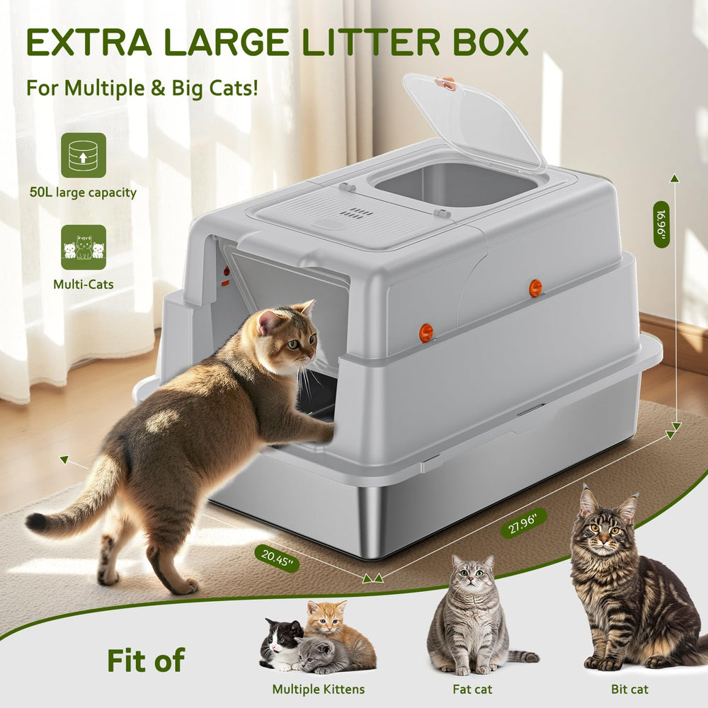 YIZFERN: diseño XXXL ideal para gatos grandes o múltiples.