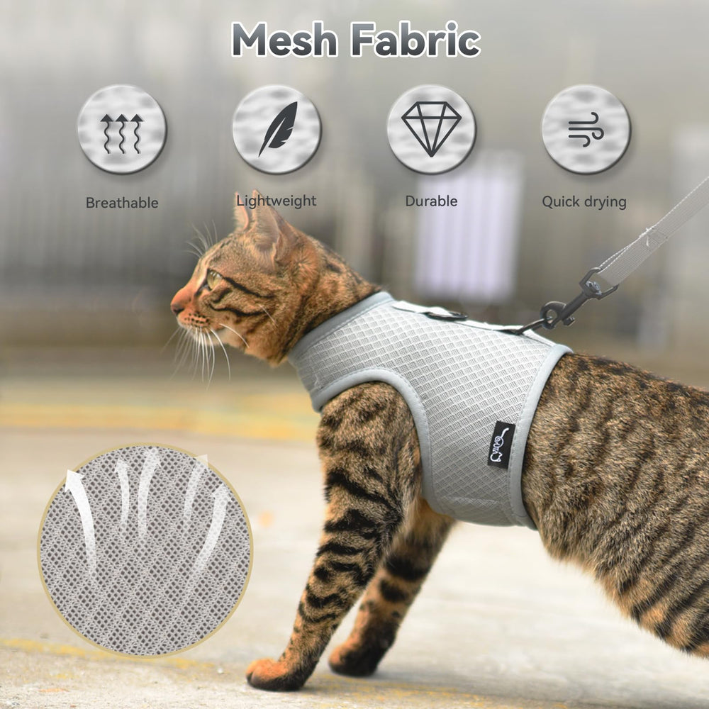Arnés para gato a prueba de escape YIZHI MIAOW, seguridad en exteriores