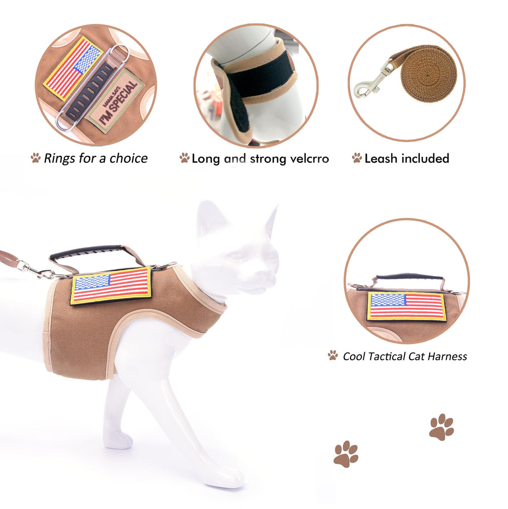 Arnés acolchado YIZHI MIAOW, diseño suave para la piel del gato