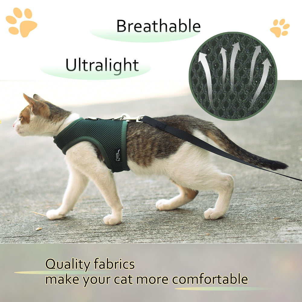 Arnés de gato con ajuste ergonómico YIZHI MIAOW para uso diario