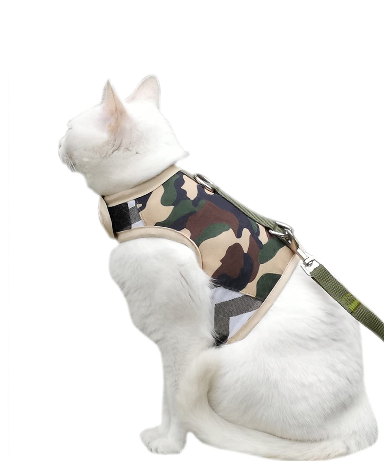 Arnés anti-escape Yizhi Miaow para gatos, seguridad durante paseos.