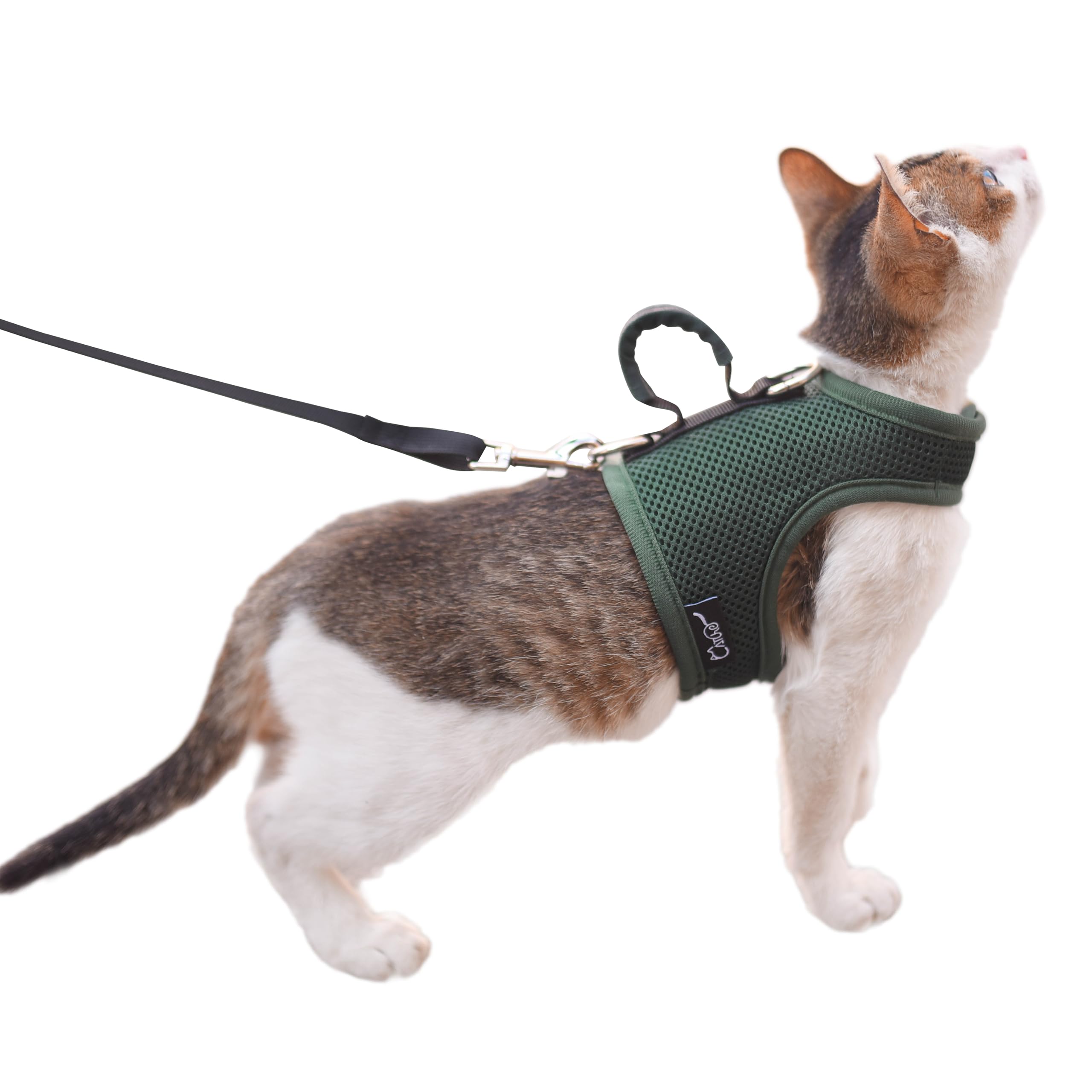 Arnés YIZHI MIAOW para gato con malla transpirable, cómodo y seguro para paseos.