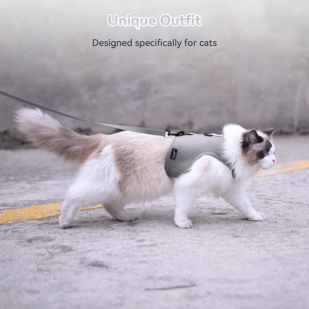 Conjunto arnés y correa YIZHI MIAOW para gatos, uso práctico