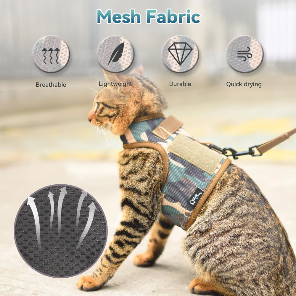 Arnés de malla transpirable para gato de YIZHI MIAOW.