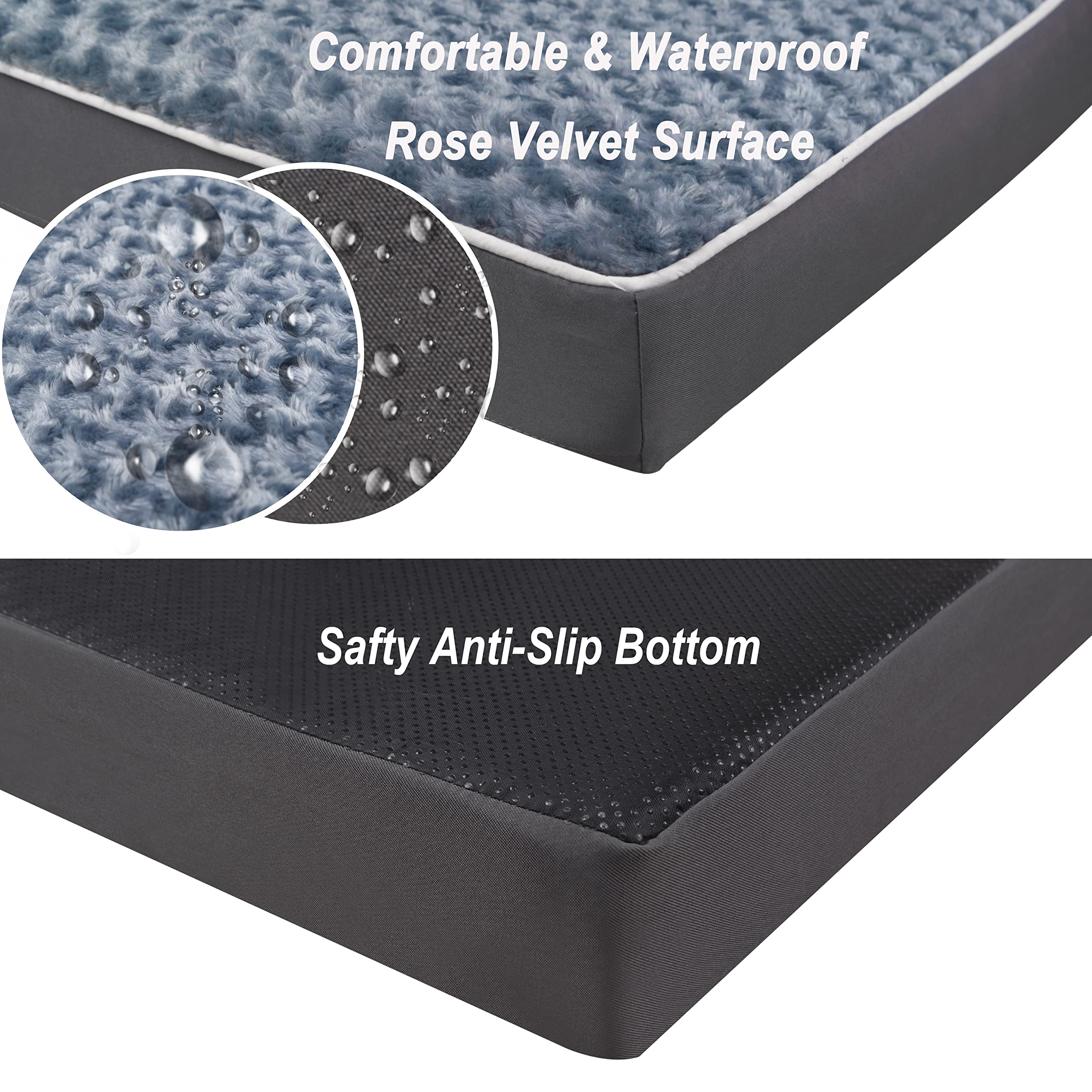 La cama YIZHUOPET está disponible en varias tallas para perros grandes y medianos.