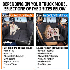 YJGF cubre asientos para perros en camión protege el interior y facilita la limpieza.