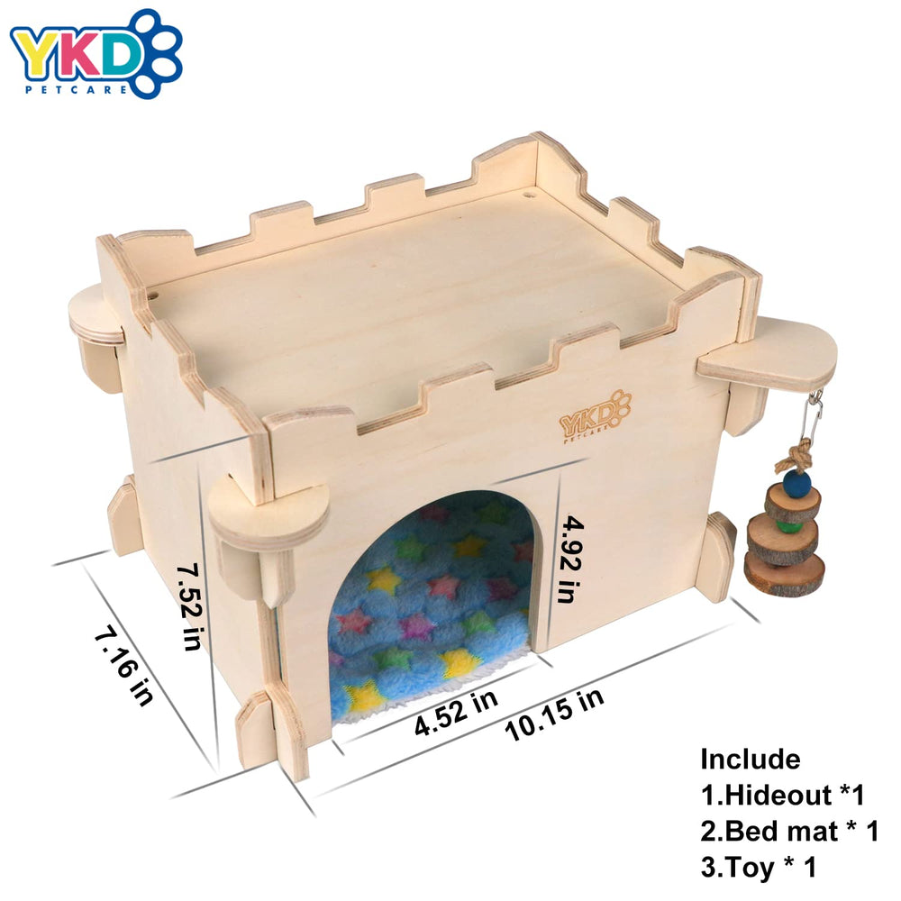 Madera de abedul de la YKD Casa Castillo para roedores.