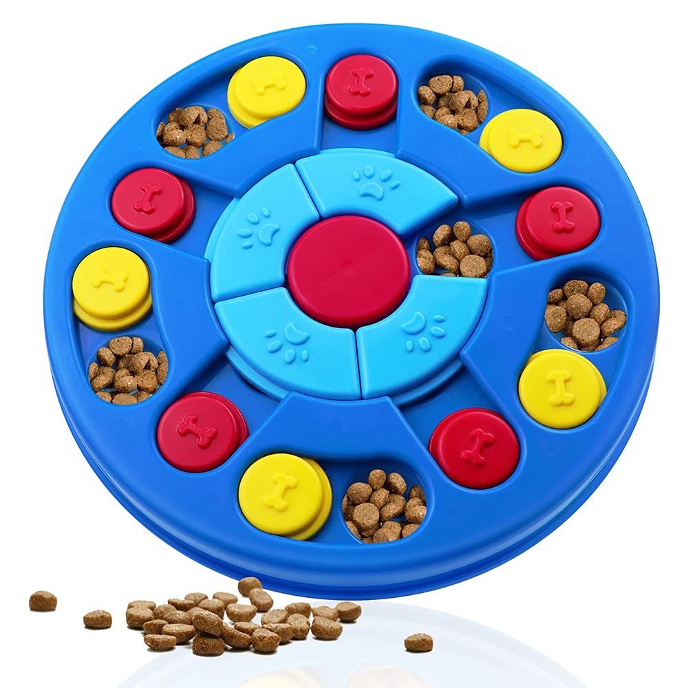 Yoboeew: rompecabezas azul para perros interactivo que estimula la mente.