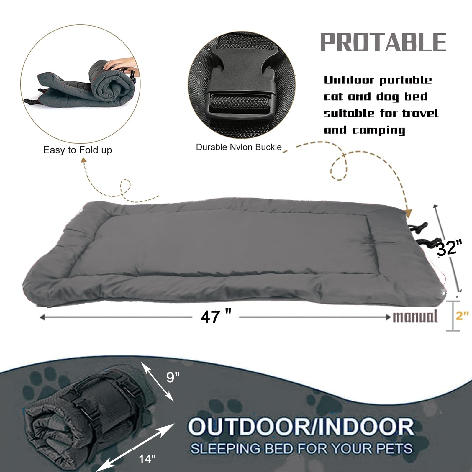Cama YOFANG para camping y uso interior, versatilidad en cualquier lugar.