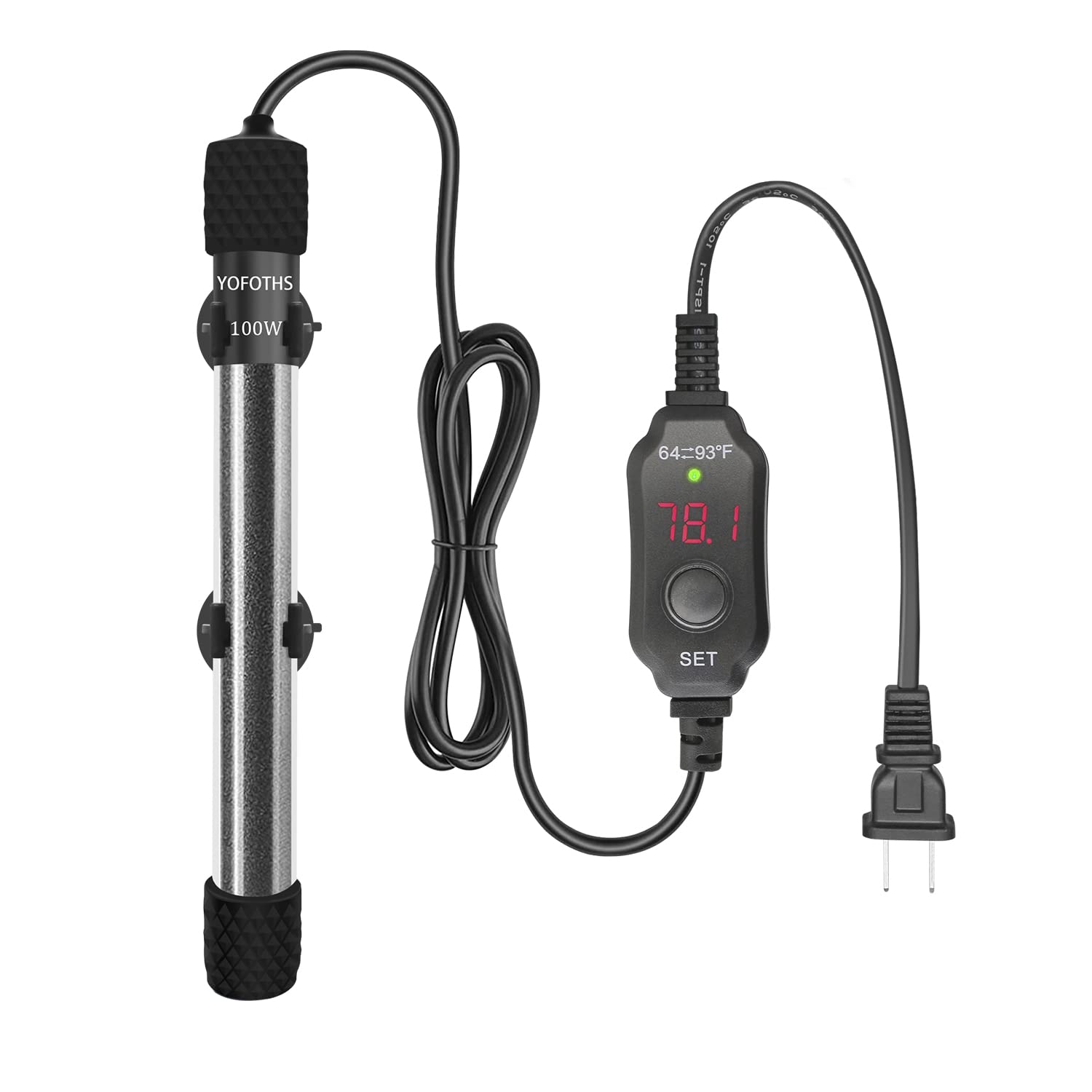 Calentador YOFOTHS para acuario mini con pantalla digital y mayor precisión