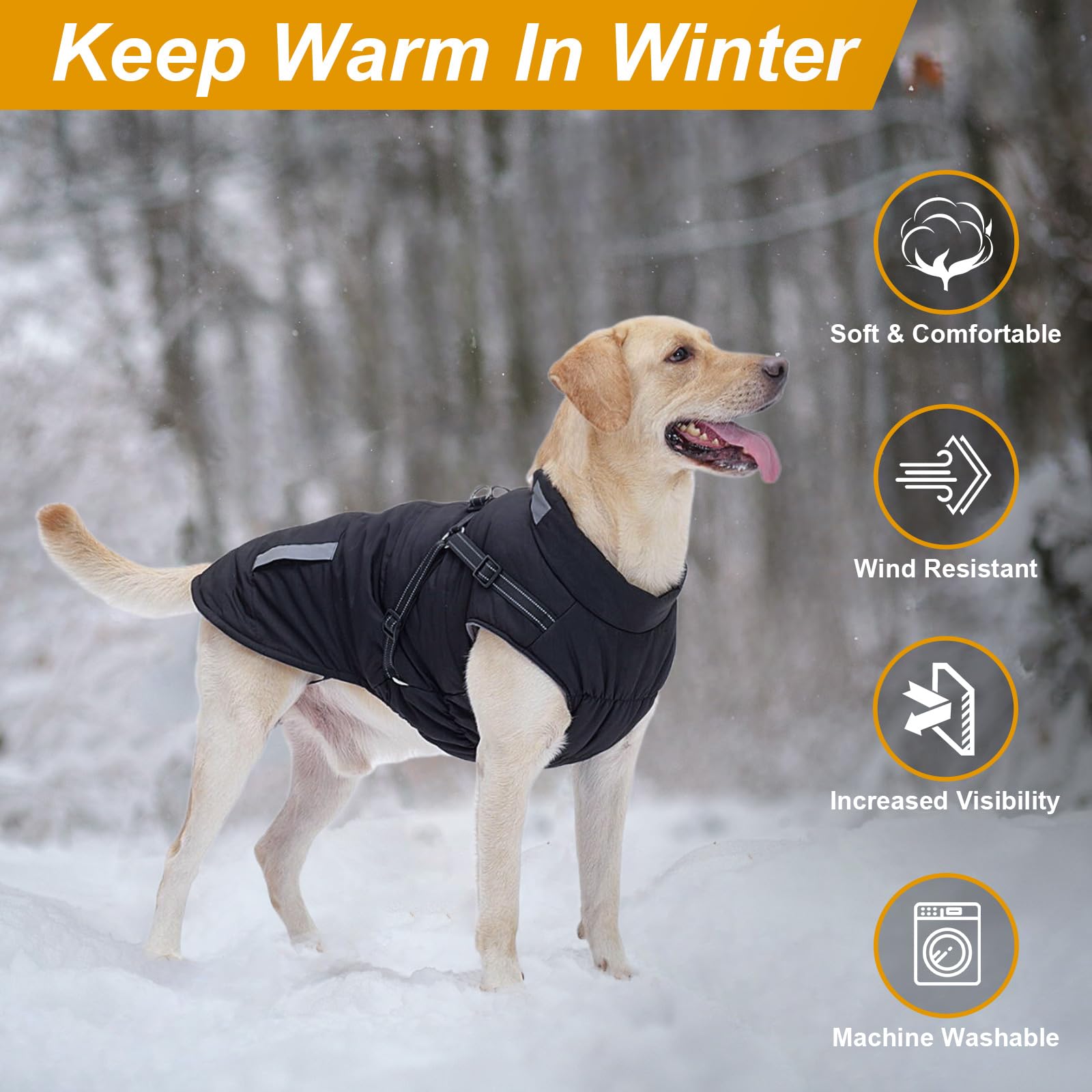 Exterior impermeable de la chaqueta Yoheueoa para días de lluvia o nieve.