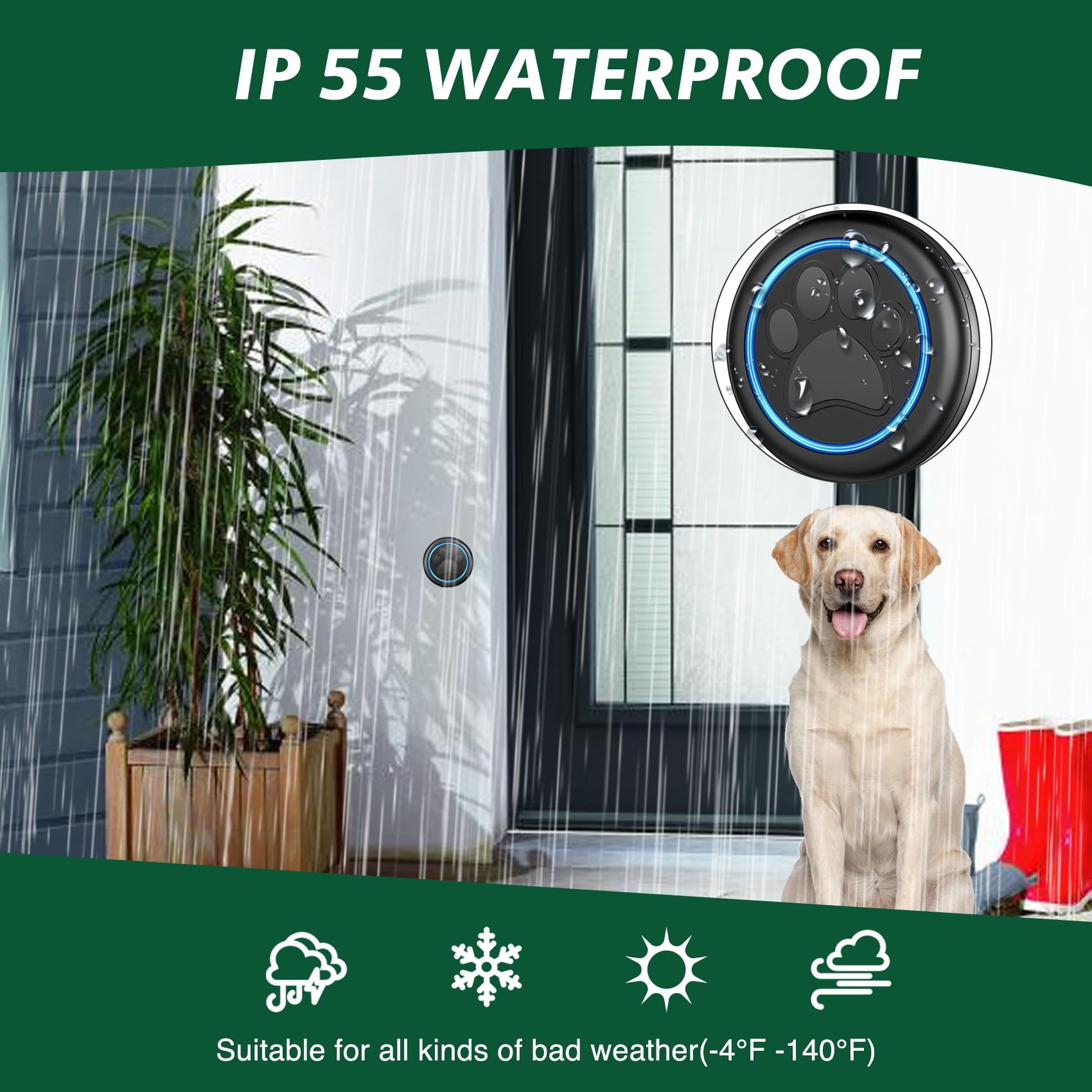 Yoiilifee-resistencia-agua-ip65 para uso exterior ante la intemperie.