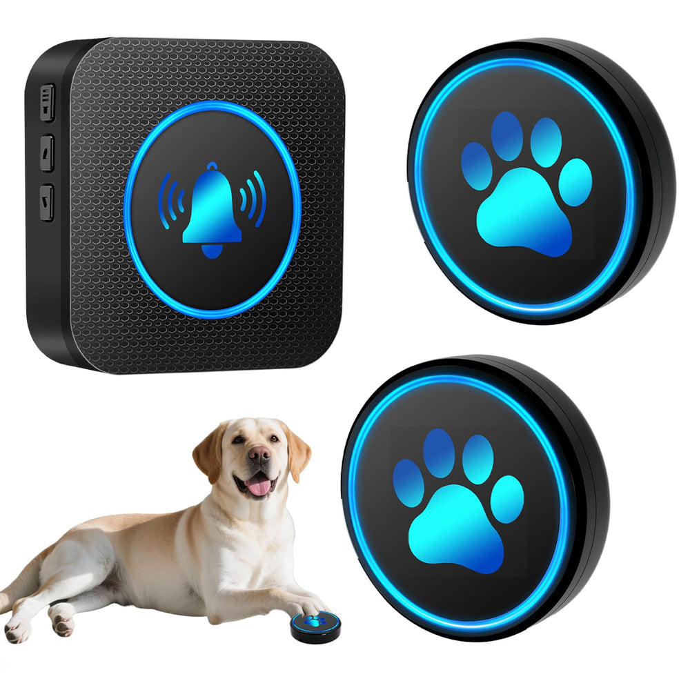 Timbre Yoiilifee para perros con alcance de 1000 pies, avisos a distancia para mascotas.