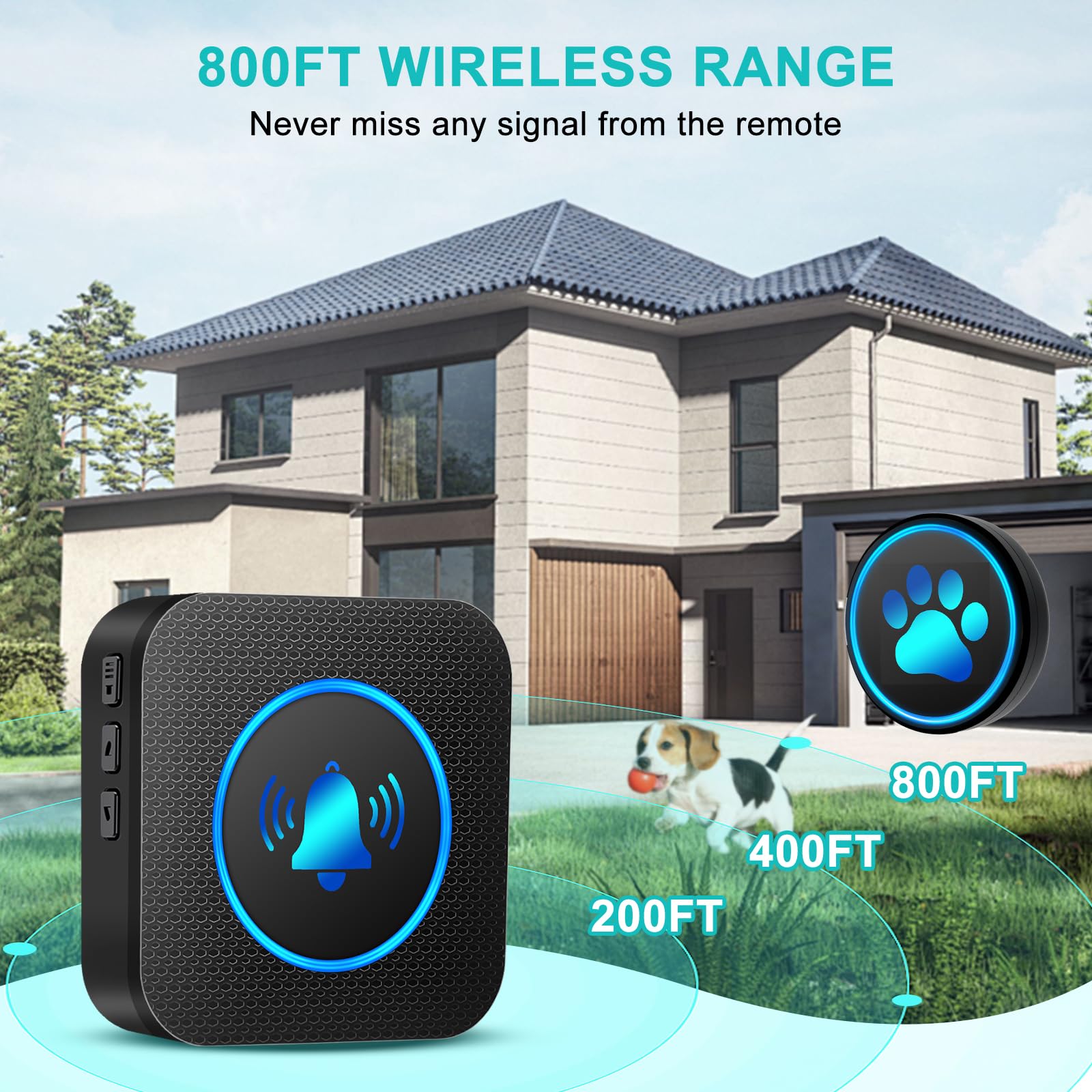 Timbre impermeable IP65 de Yoiilifee para uso exterior.