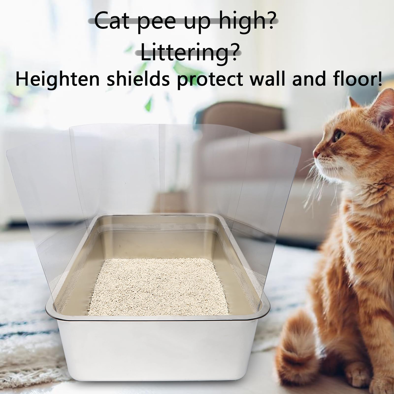 YOILES diseño transparente mantiene ambiente cómodo para gatos
