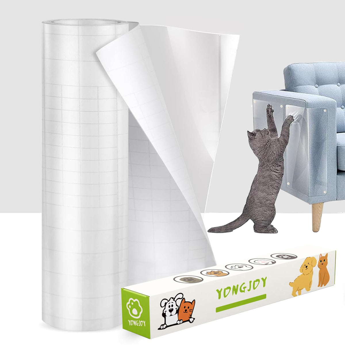 Protector de rincon sofa Yongjoy con adhesivo duradero protege tela.