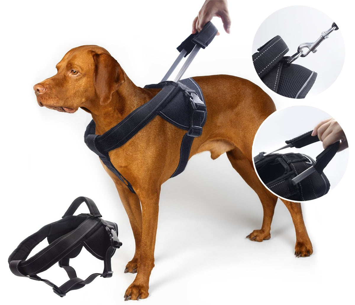 YOOGAO Pet arnés perro pesado con asa extensible para control durante paseos