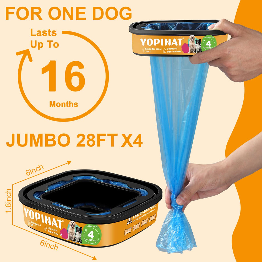 Gran capacidad de Yopinat para almacenamiento de residuos caninos.