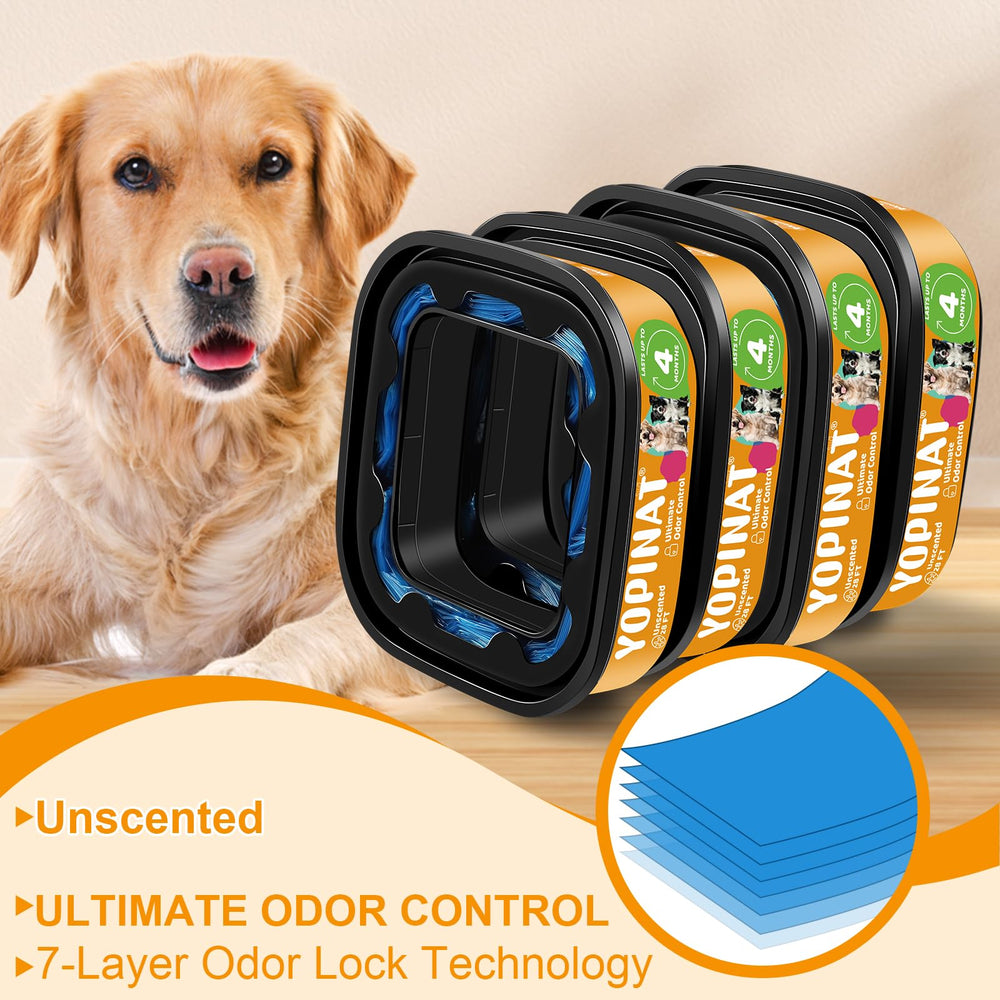 Bolsas Yopinat compatibles con Pet Genie, ajuste perfecto para cubos de desecho.