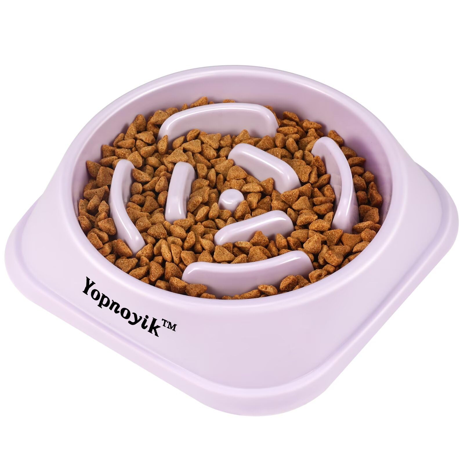Comedero lento Yopnoyik con laberinto interior para perros grandes y pausados.