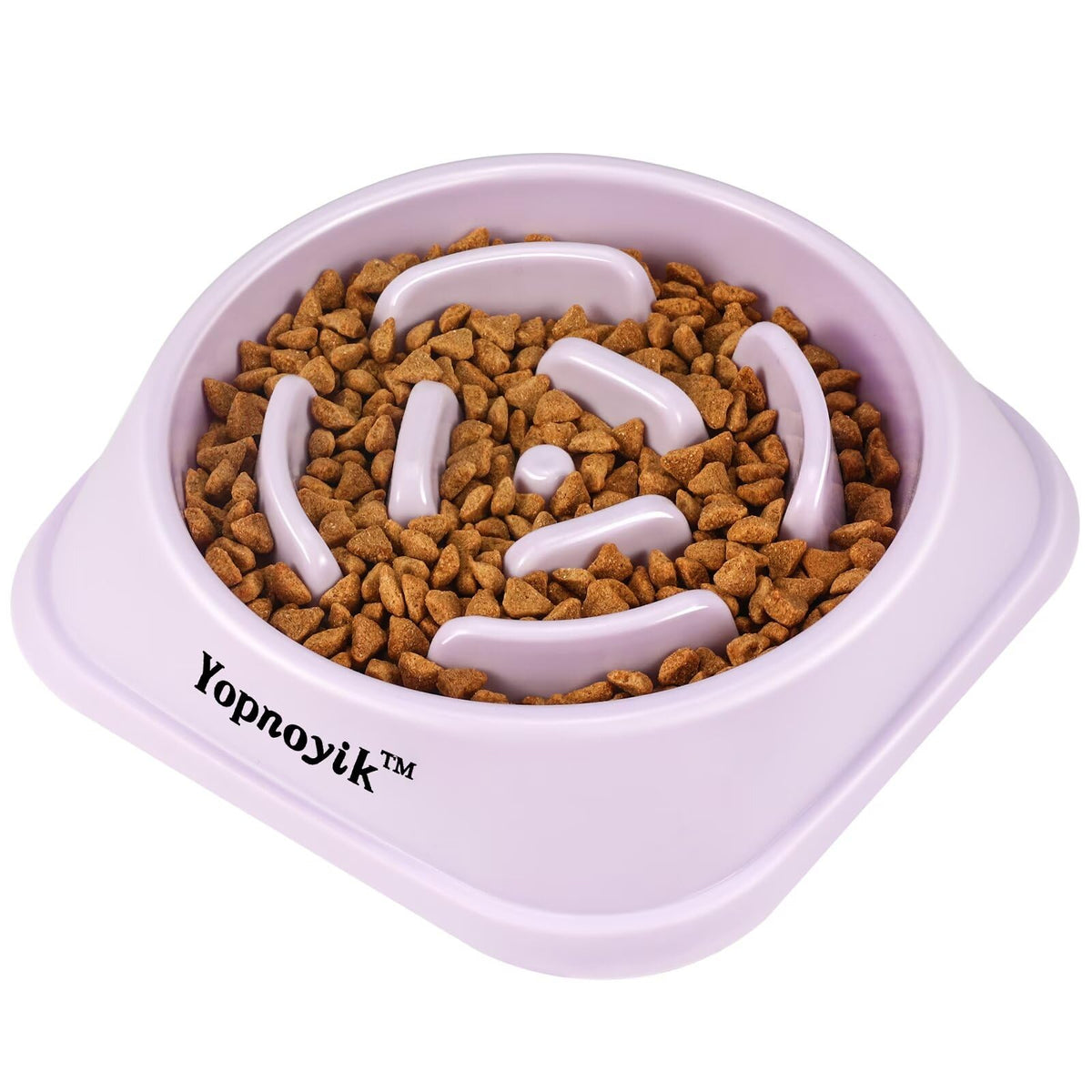 Comedero lento Yopnoyik con laberinto interior para perros grandes y pausados.