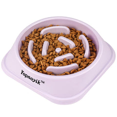 Comedero lento Yopnoyik con laberinto interior para perros grandes y pausados.
