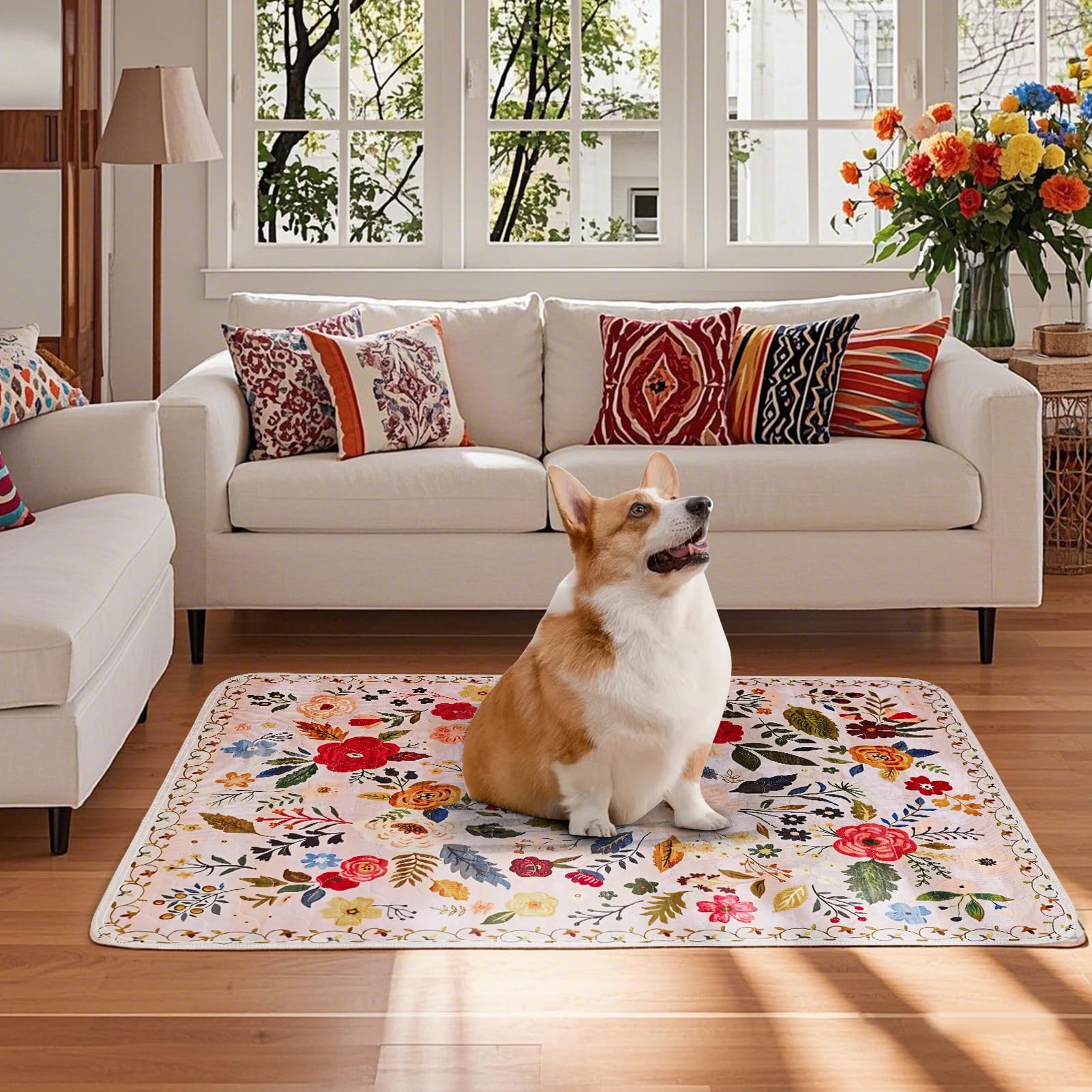 YOSEPATI almohadillas de entrenamiento en estilo bohemio para perros, útiles para entrenar y decorar.