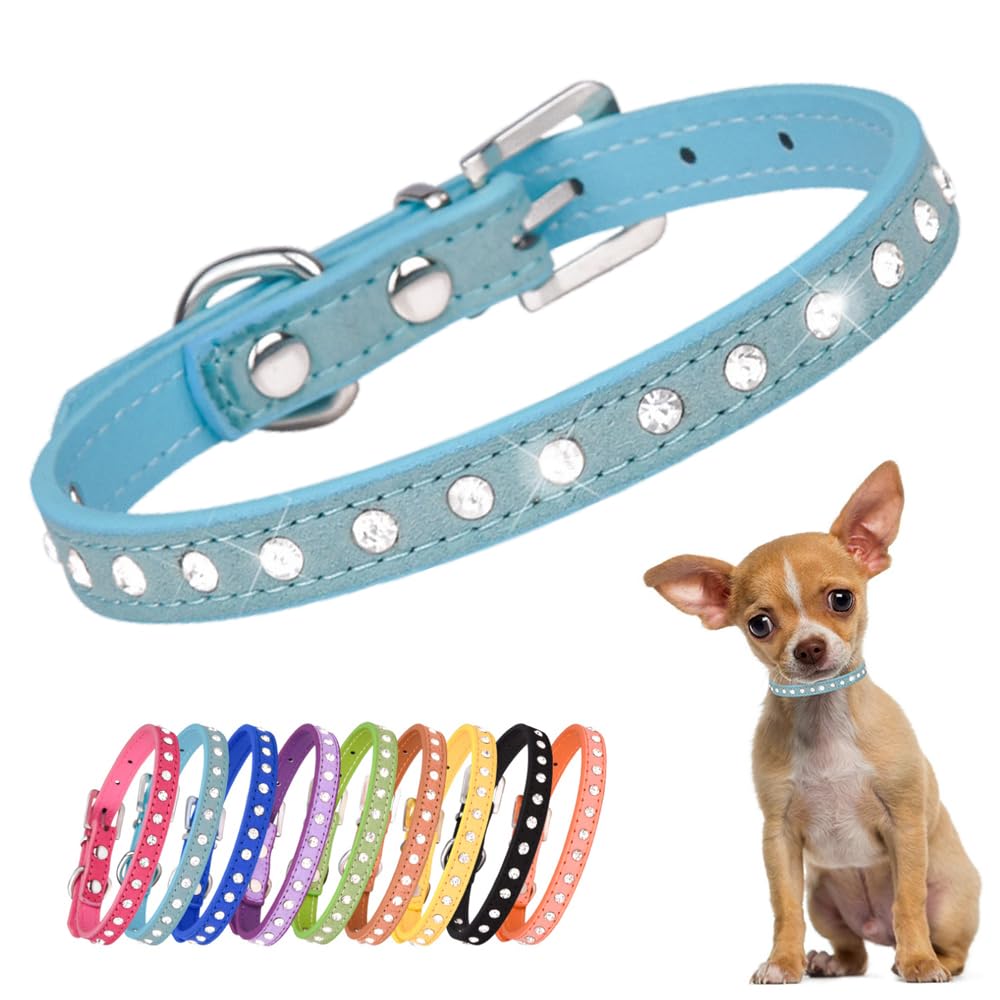 YOUALSO collar-bling-xxs-frente, brillo de cristal para paseos elegantes.