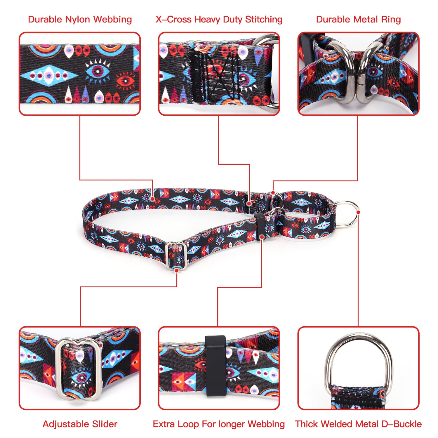 YOUALSO collar martingale, cinta textil suave y cómoda.