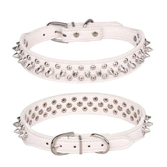 YOUALSO collar PU cuero con remaches, suave y seguro