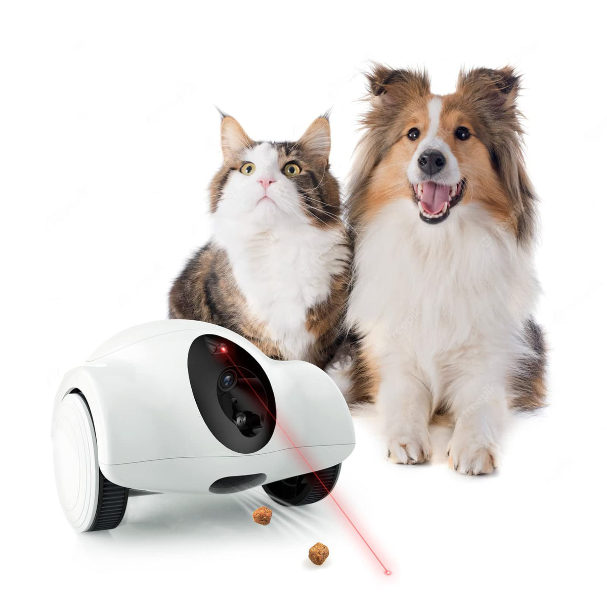 Youpet cámara mascotas aplicación 1080p: visión nítida y control remoto.