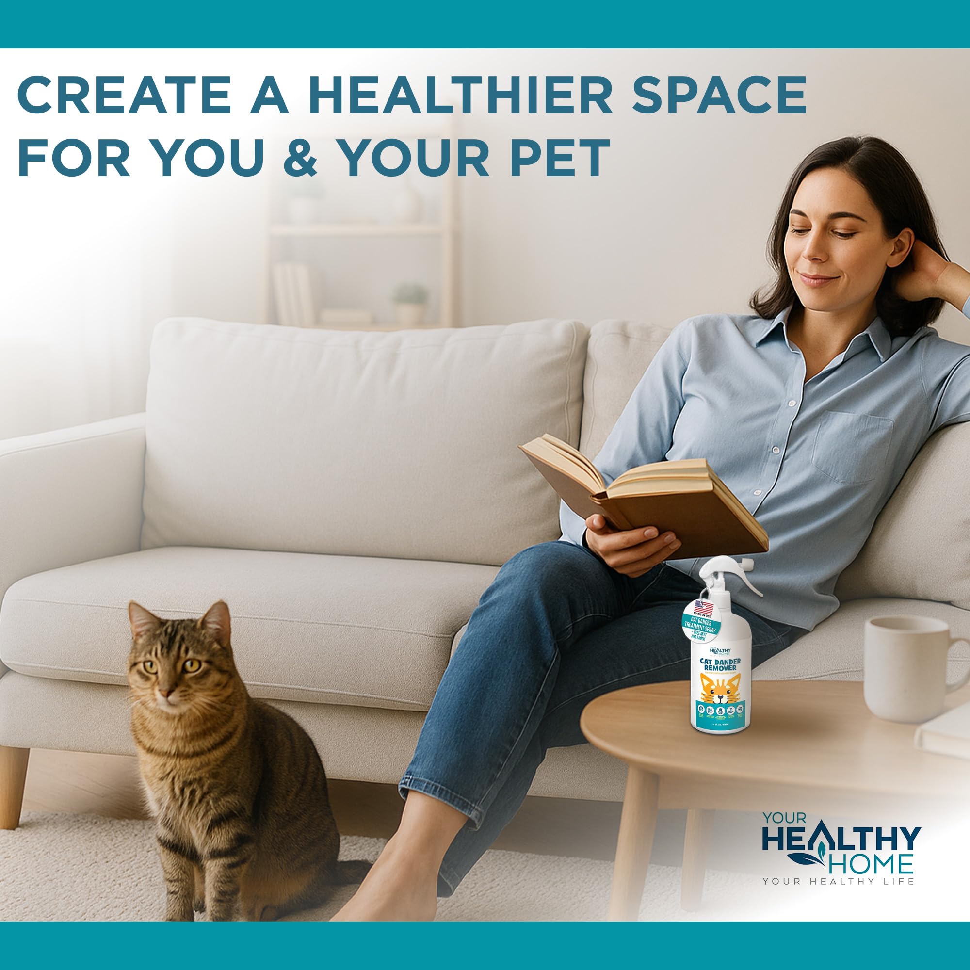 YourHealthyHome uso diario para gatos, mejora higiene sin estrés.