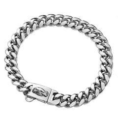 Collar Yowity cubano 14 mm en acero inoxidable, ideal para uso diario