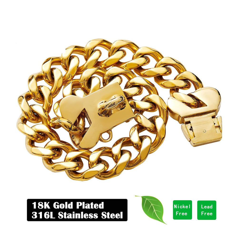 Acero inoxidable 316L con recubrimiento 18K oro de Yowity para entrenamiento.