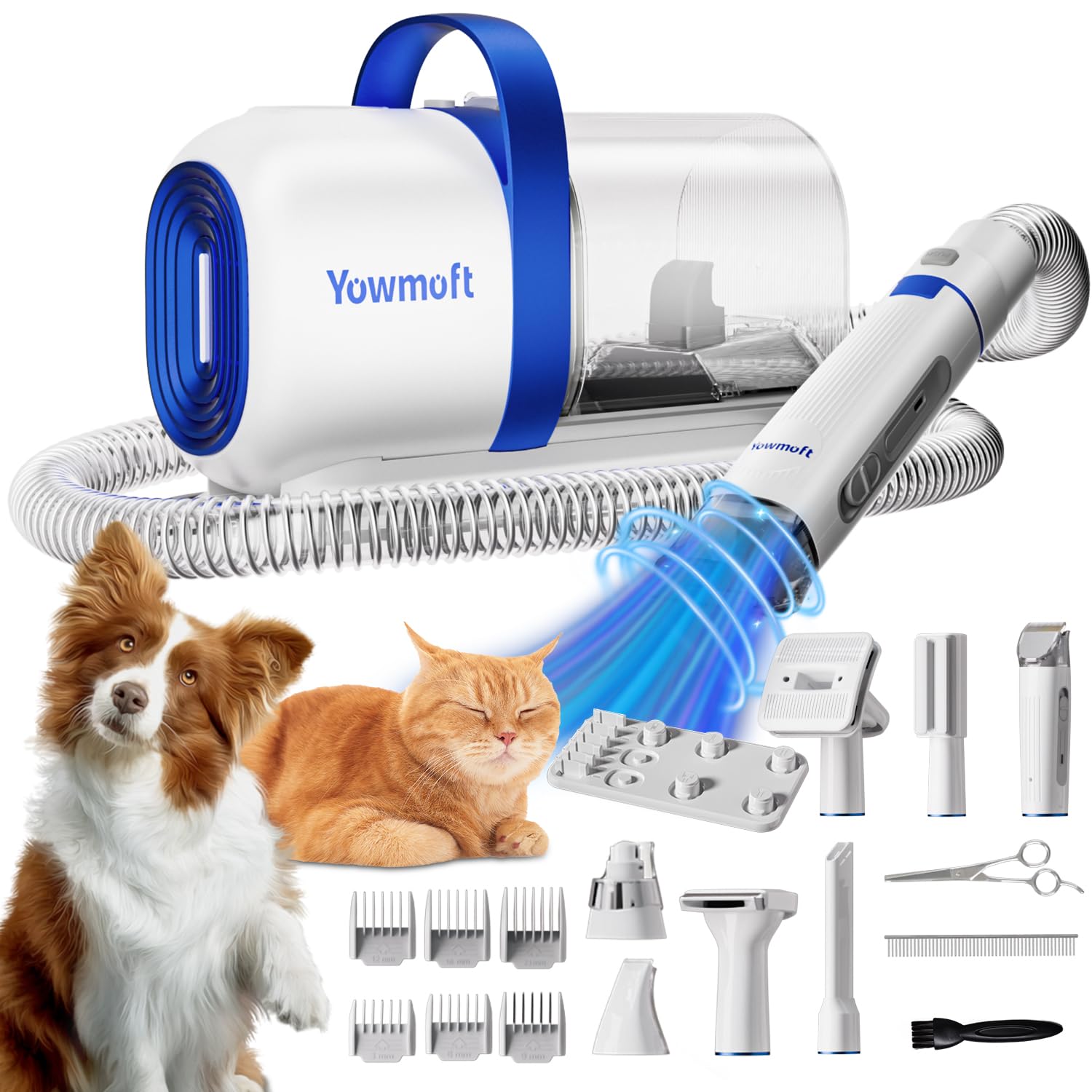 Kit de cuidado del pelo para perros de Yowmoft con 15 herramientas, facilita el cuidado diario.