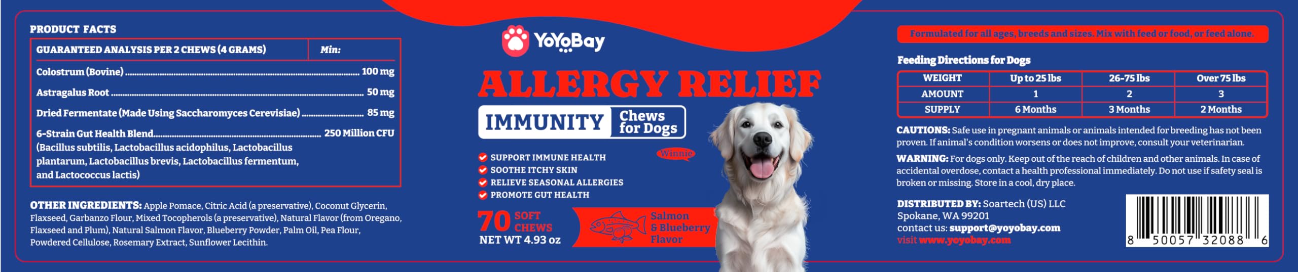 YoYoBay ingredientes de alta calidad para perros