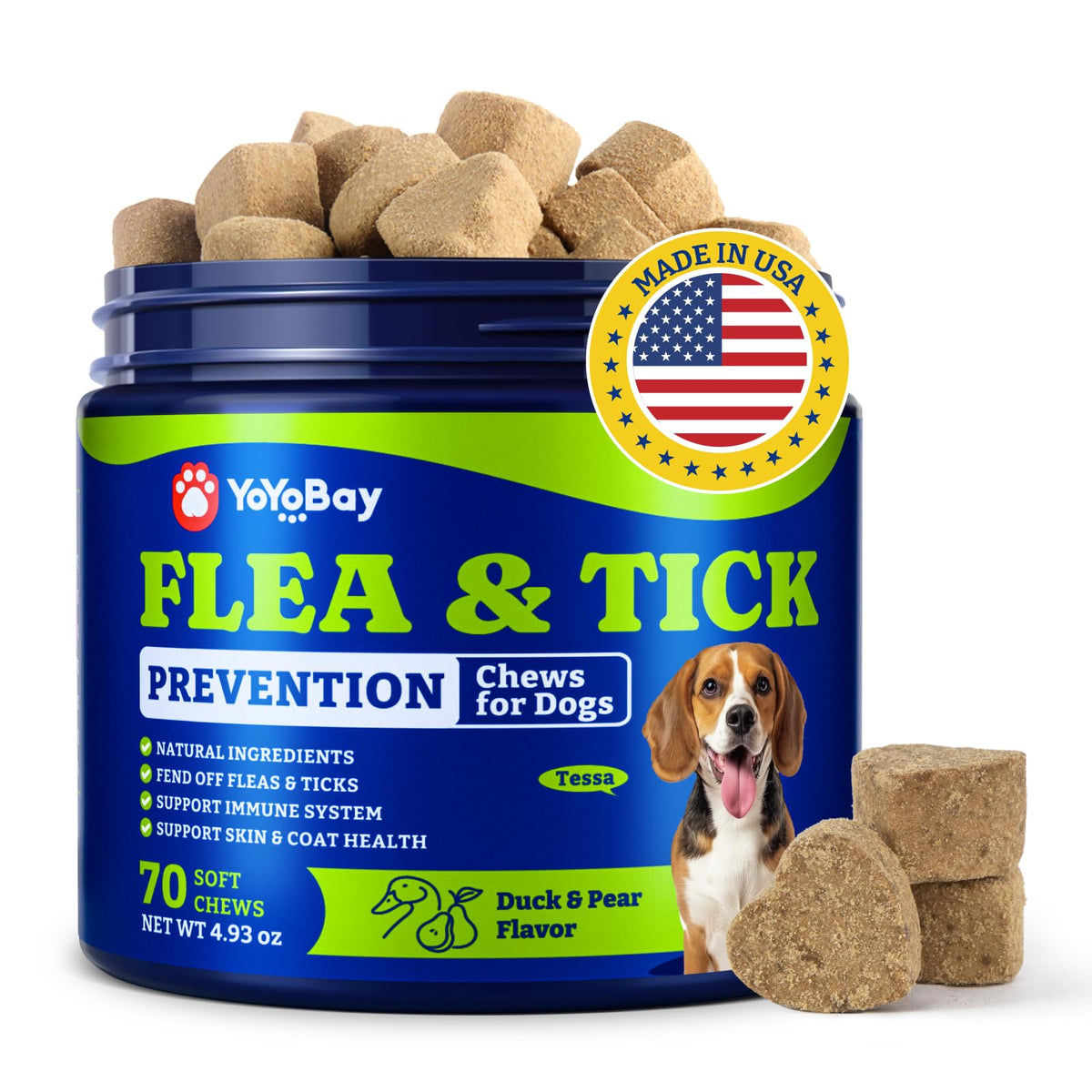YoYoBay prevencion garrapatas para perro con envase compacto