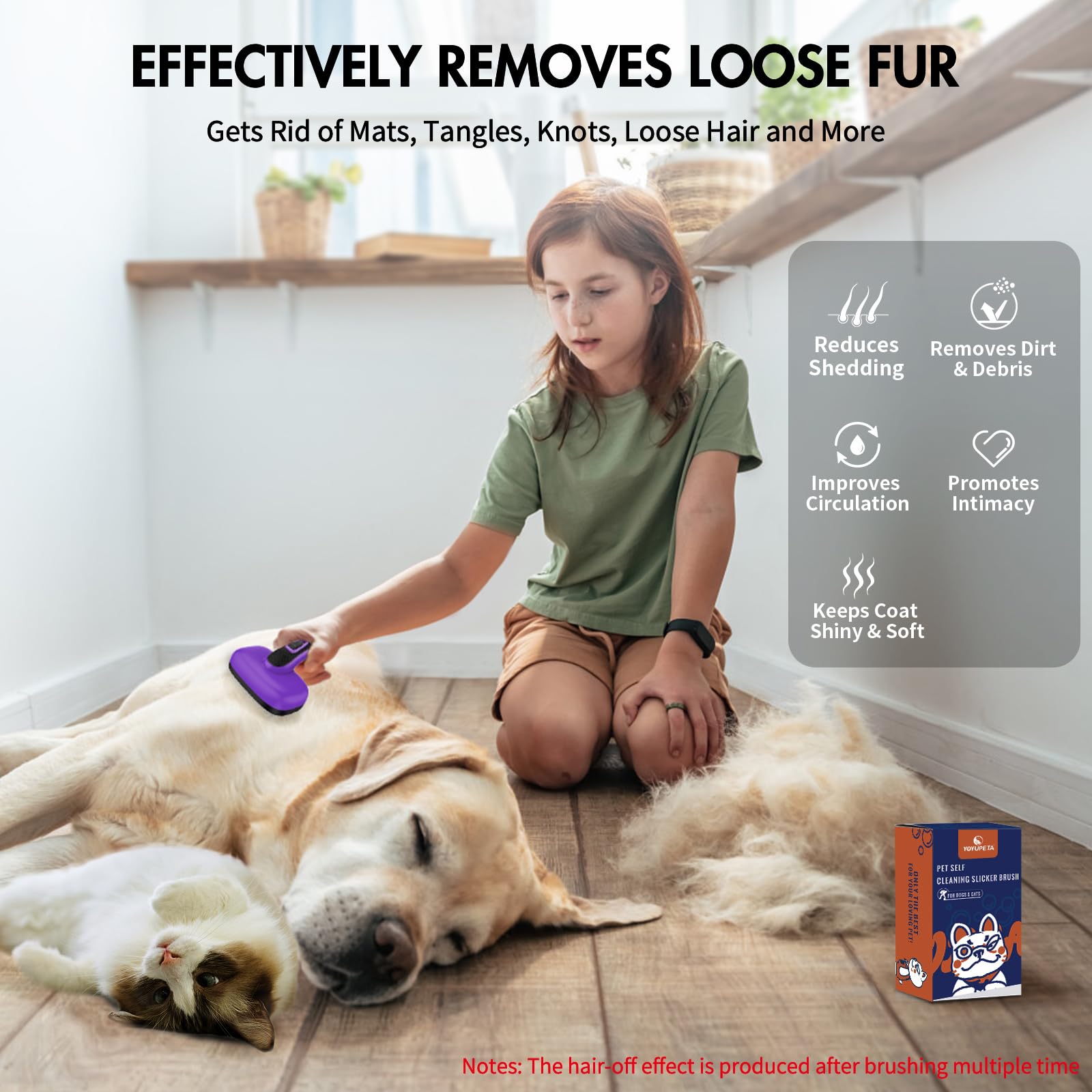 YOYUPETA ideal para perros grandes con pelo denso.