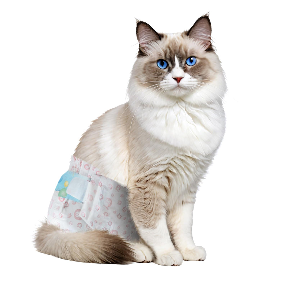 Pañales desechables Ypfyed para gatos: 40 unidades, ayuda a contener fugas y mantener el hogar limpio.